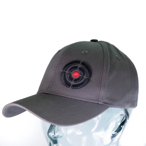 Grey Hat with Black off-center Logo